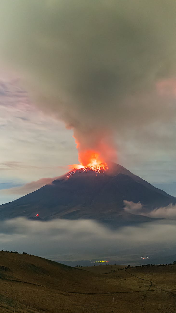 Volcanic eruptions in Indonesia